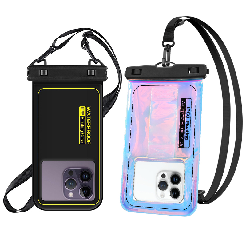 HAISSKY Upgrade Esponja Bolsa para teléfono impermeable Bolsa de almacenamiento cruzada universal para iPhone Samsung Xiaomi Google - Ideal para nadar