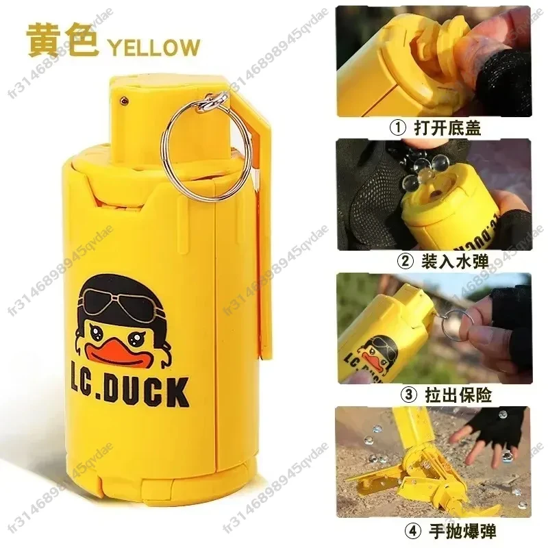 Outdoors Fun Kids Toys Funny Gift M18 Hand Grenade Pump Thrown Plastic Explosion Pump for 6mm-8mm Water Gel Ball Airsoft 6mm Bb