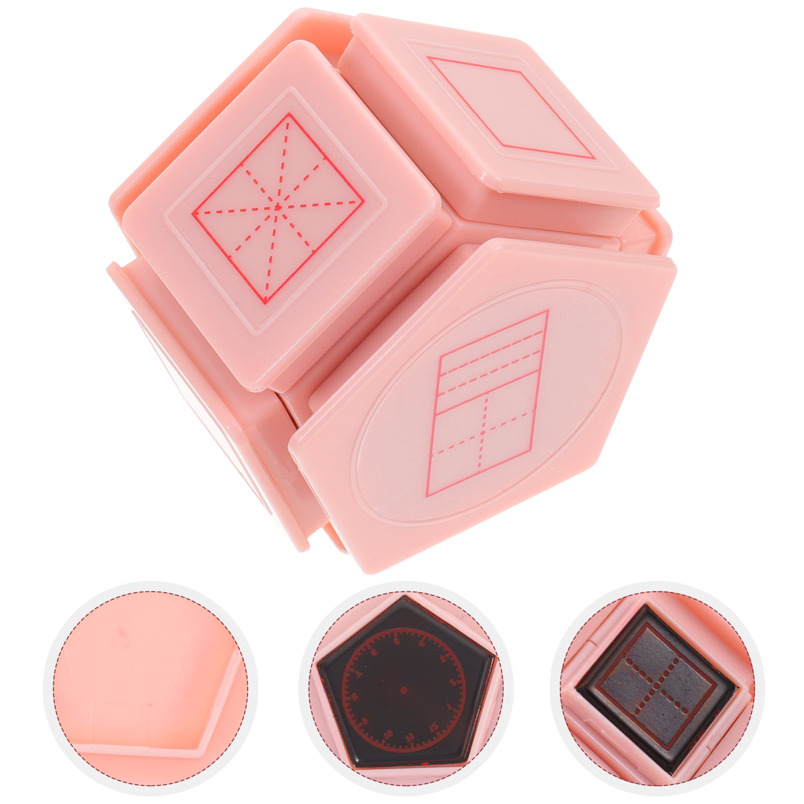 Children's Learning Chapter Hand Stamp Toddler Stamps Portable Practice for Kids Letter Abs Self Inking Pupils Alphabet