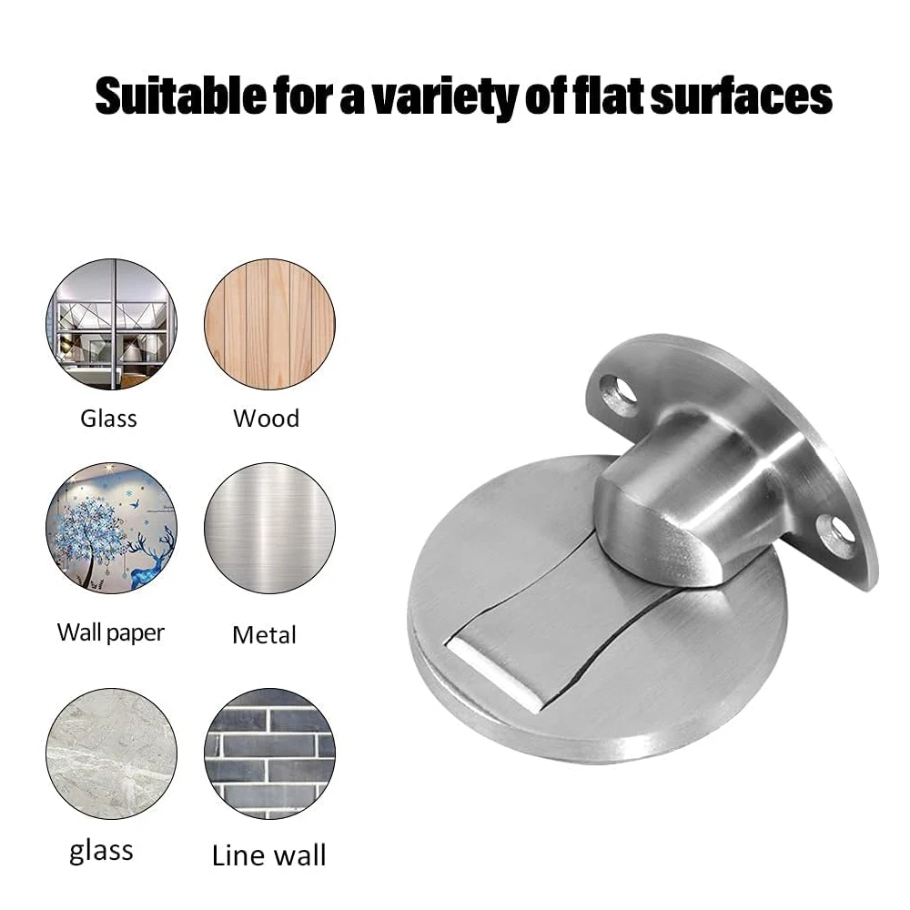 Magnetische Bodentürstopper-Halterung, unsichtbare Türstopper, robuster, selbstklebender Wandschutz für Türstopper zu Hause, Schlafzimmer