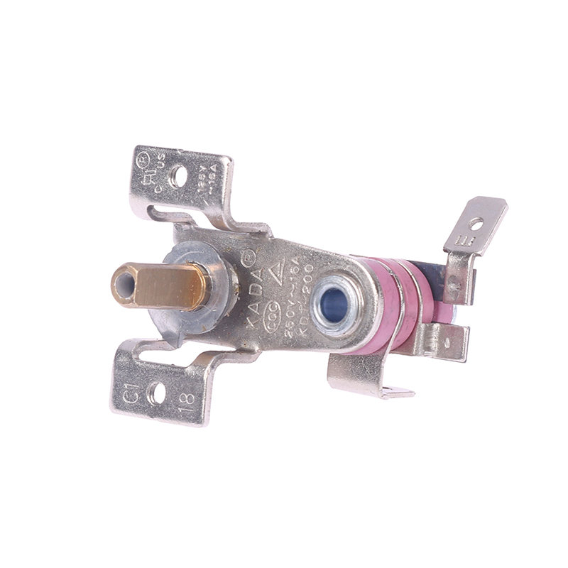 Interruptor de temperatura ajustable de 90 Celsius, termostato de calefacción bimetálico, KDT-200 de hierro para horno eléctrico, AC250V/16A