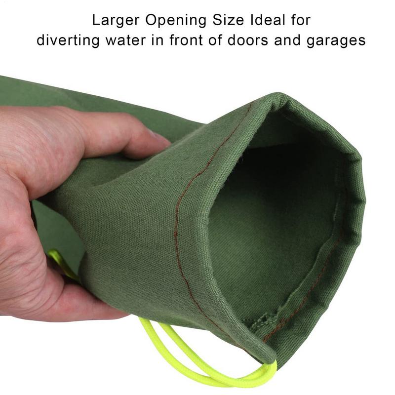 Sacos de areia longos para inundações, sacos de areia reutilizáveis, sacos de areia longos, prevenção de chuva, sacos de areia, barreira de inundação com elástico