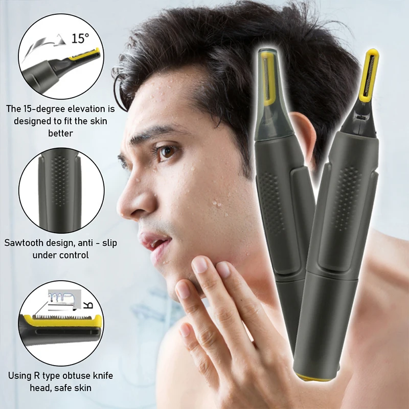 Tondeuse de précision Ultra fine tondeuse électrique pour le nez, Mini tondeuse d'oreille Portable pour hommes, rasoir pour le nez, étanche, nettoyage sûr