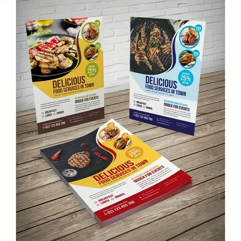 Customized flyers A4 A5, A6 size 150gms paper printed poster color Advertising Flyer poster double sided
