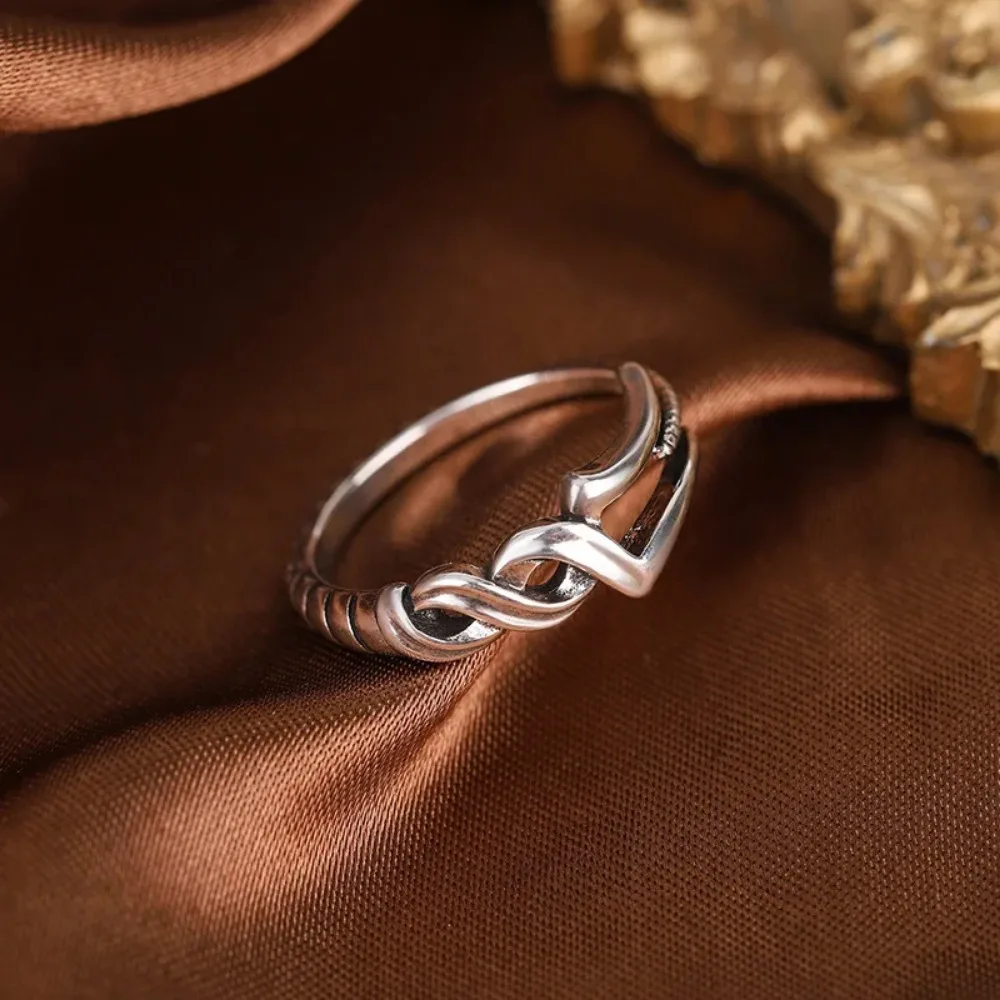 Anello retrò: adatto sia per uomini che per donne. Apertura regolabile. Anello di ruolo. Accessorio di moda. Regalo per souvenir. Cele