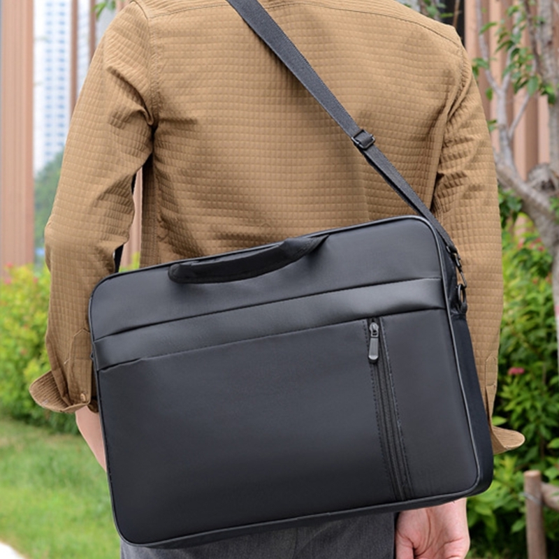 Elegante bolso para ordenador portátil 15,6 pulgadas, funda para cuadernos, cómodo bolso hombro para profesionales y