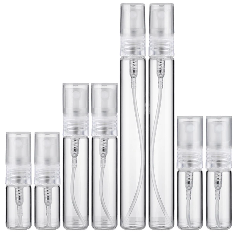 8/16PCS Perfume Bottle Portable Glass Refillable Spray Bottle Atomizer Container Women Perfume Pump Travel Bottle