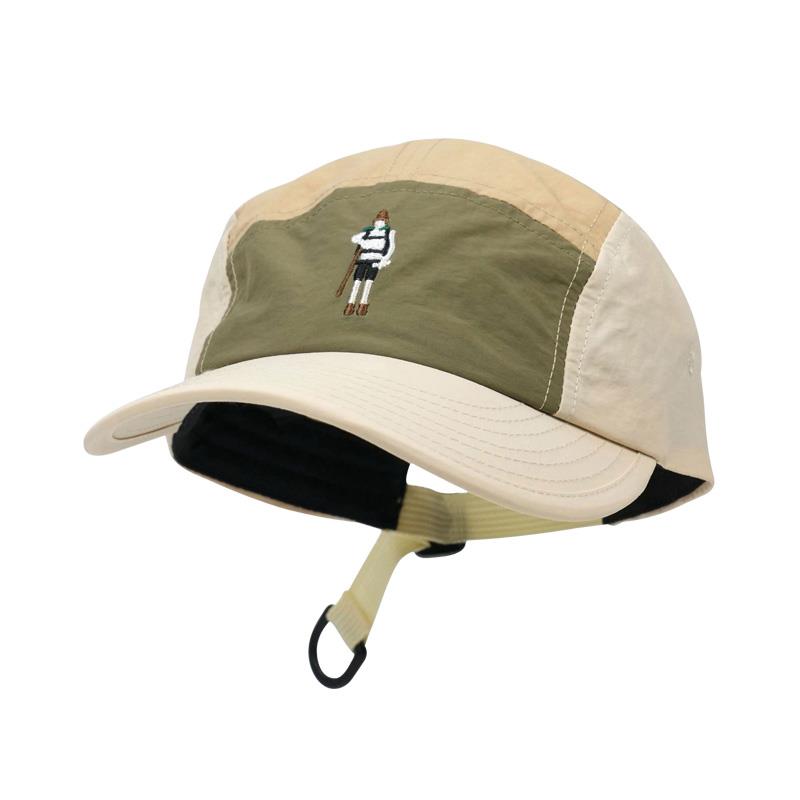 Retro Embroidered Baseball Cap Quick Dry Outdoor Men's Hat American Trendy Brand Five Piece Snapback Hat Mountain Series