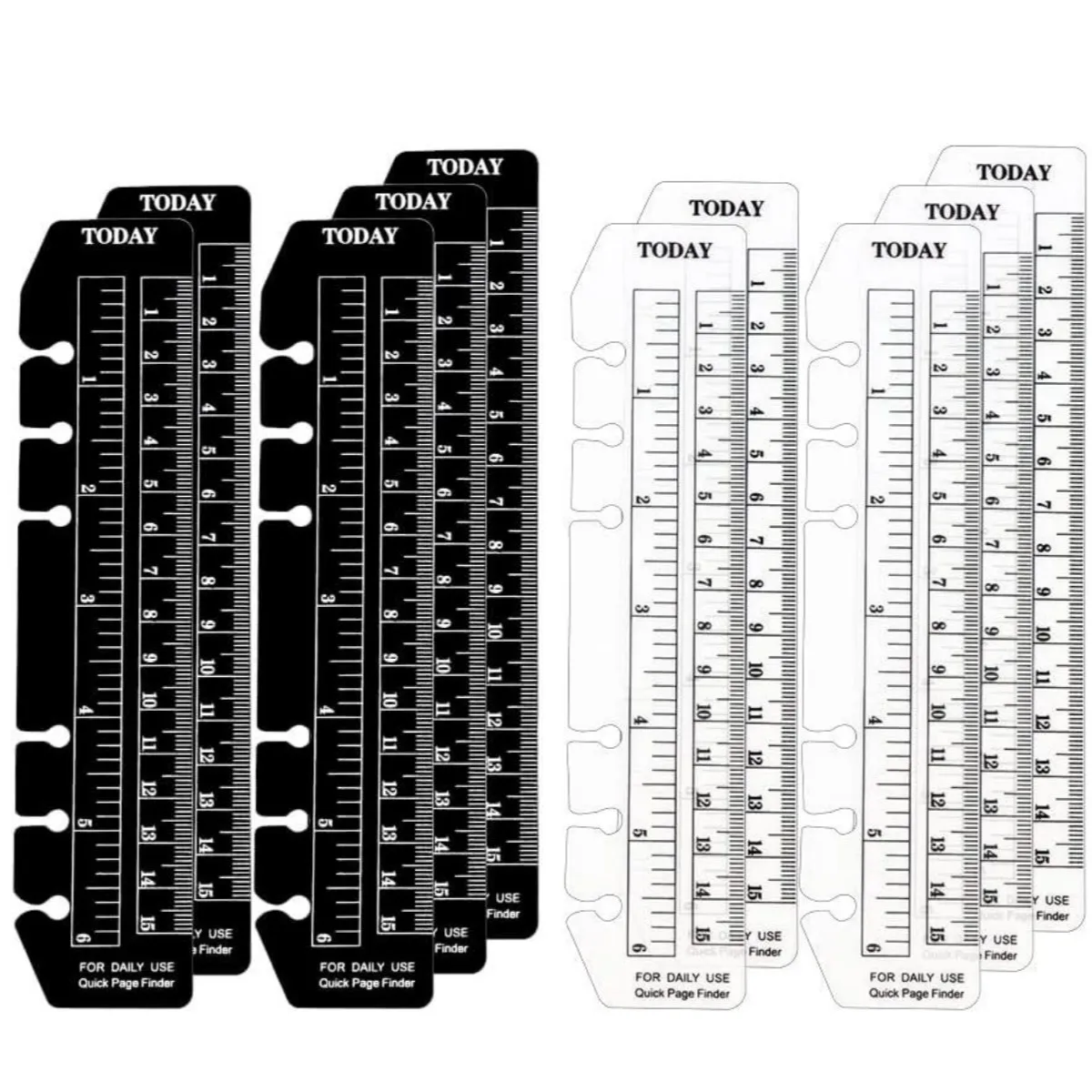 1pc PVC Spacer Soft Lineal verdickt Handbuch Lesezeichen Lineal a5 a6 Lose blatt Notebook Peripherie Standard 6-Loch Skala Lineal