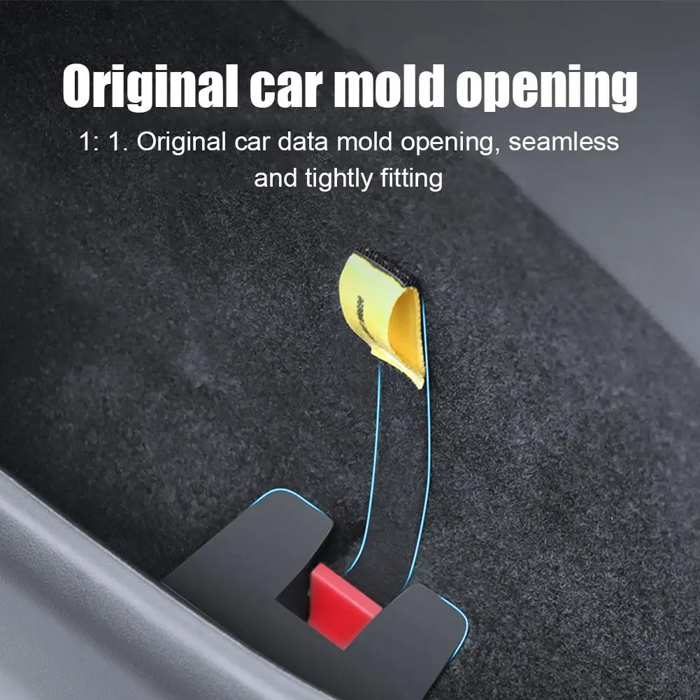 Para tesla modelo 3 highland modelo y 2022-2025 porta traseira interruptor mecânico alça extrator de emergência listra acessórios de corda de fio