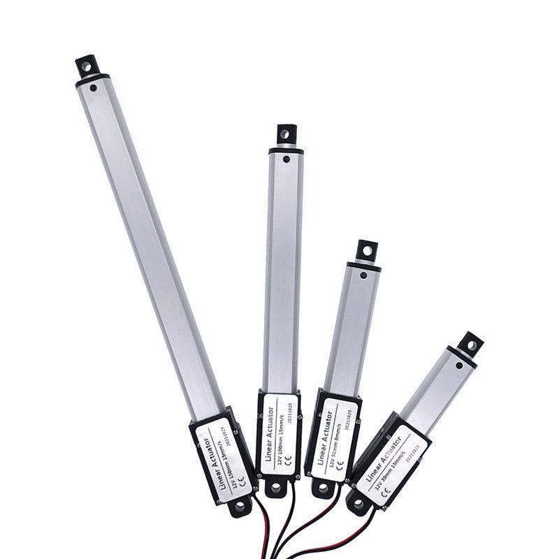 30mm/50mm/100mm/150mm DC 12V Mirco actuador lineal eléctrico 30N/60N/100N/150N controlador de Motor Mini varilla de empuje eléctrica Putter