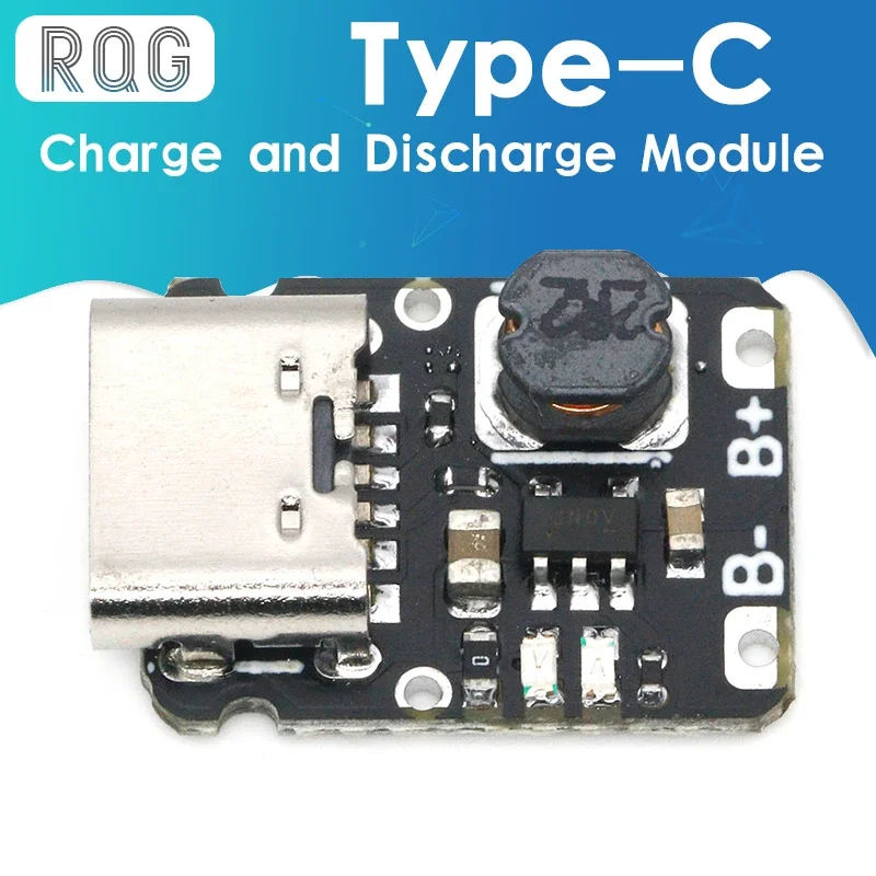 Mini Pin Lithium Sạc Mô Đun Với 5V Đầu Ra Tăng Cường 18650 Loại C Với Bảo Vệ