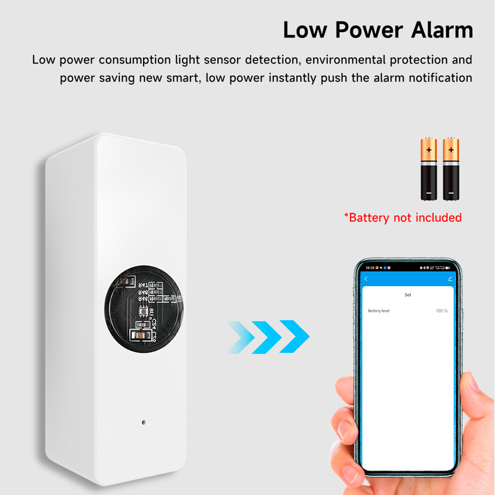 Sensor de luz Tuya ZigBee, Sensor de luminosidad, Detector de brillo de iluminación, automatización del hogar inteligente, Control por aplicación, Detector de luz Tuya