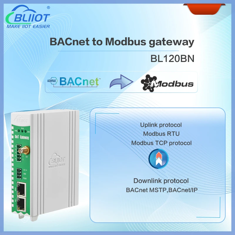 Система строительства BACnet/IP к Modbus TCP конвертер для контроллера EasyIO DDC удаленный мониторинг