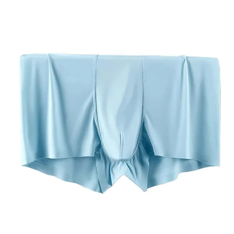 4 Stuks Mannen Ondergoed Ijs Zijde Man Boxers Grafeen Mannen Onderbroek Ademend Comfortabel Cool Heren Slipje Ultradunne BoxerShorts