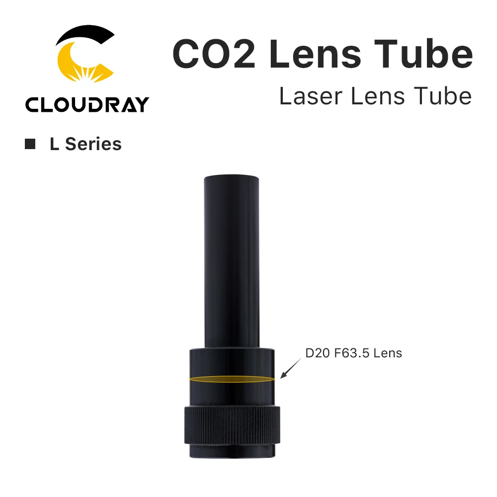 Cloudray CO2 レンズチューブ O.D.24 ミリメートル 25 ミリメートル D20 F50.8/63.5/101.6 ミリメートルレンズ CO2 レーザー切断彫刻機レーザーヘッドアクセサリー