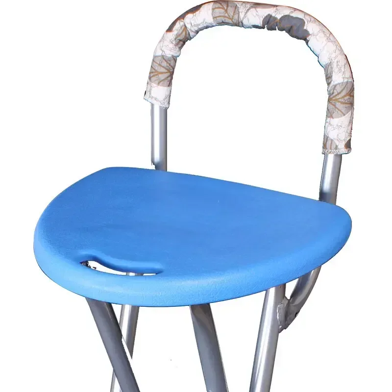Simplicity Front Desk Chair Fishing Stool Pipe Folding Balcony Carbon Steel Portable Bar High Stool with Footrest on sale