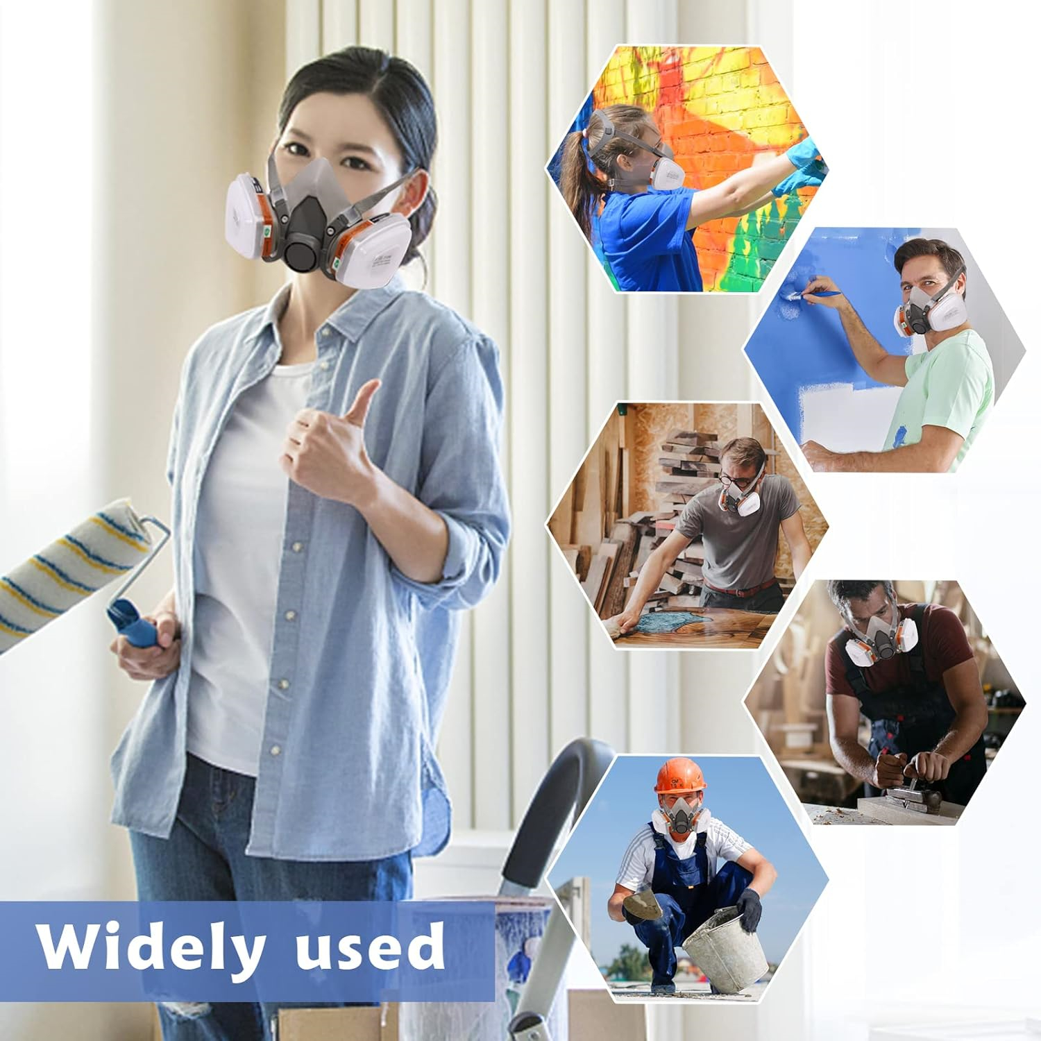 5N11 Stof Katoen Filter Papier Filters Voor 6001/6200/7502/6800 Serie Chemische Spuiten Schilderen Respirator gasmasker Accessoire