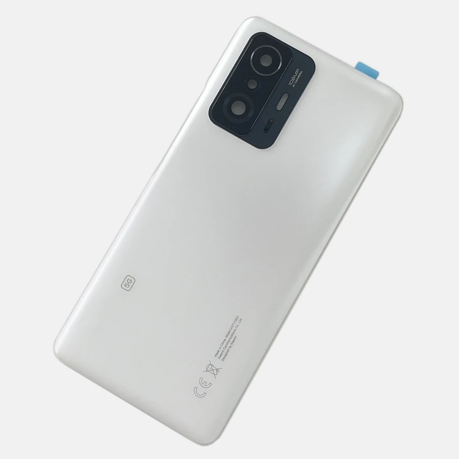 A +++ Xiaomi 11T プロバックバッテリーガラスドア Mi 11t 5 グラムバックカバー交換リアハウジングカバーレンズ