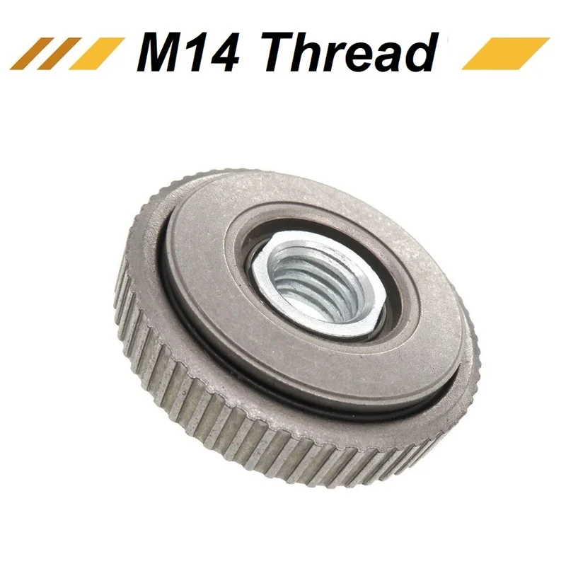 เครื่องบดมุม M14 ด้ายด้านในหน้าแปลนด้านนอกชุด QUICK RELEASE Locking NUT เปลี่ยน