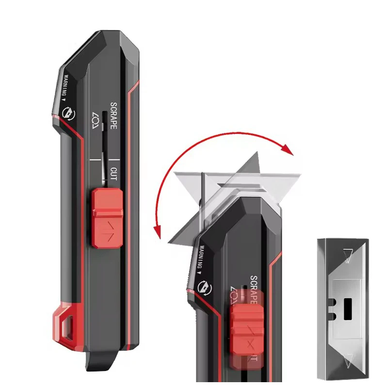 Heavy-duty Multifunctional Box Cutter Cutting Shovel SK5 Industrial Utility Knife Automatic Design for Household Electrician