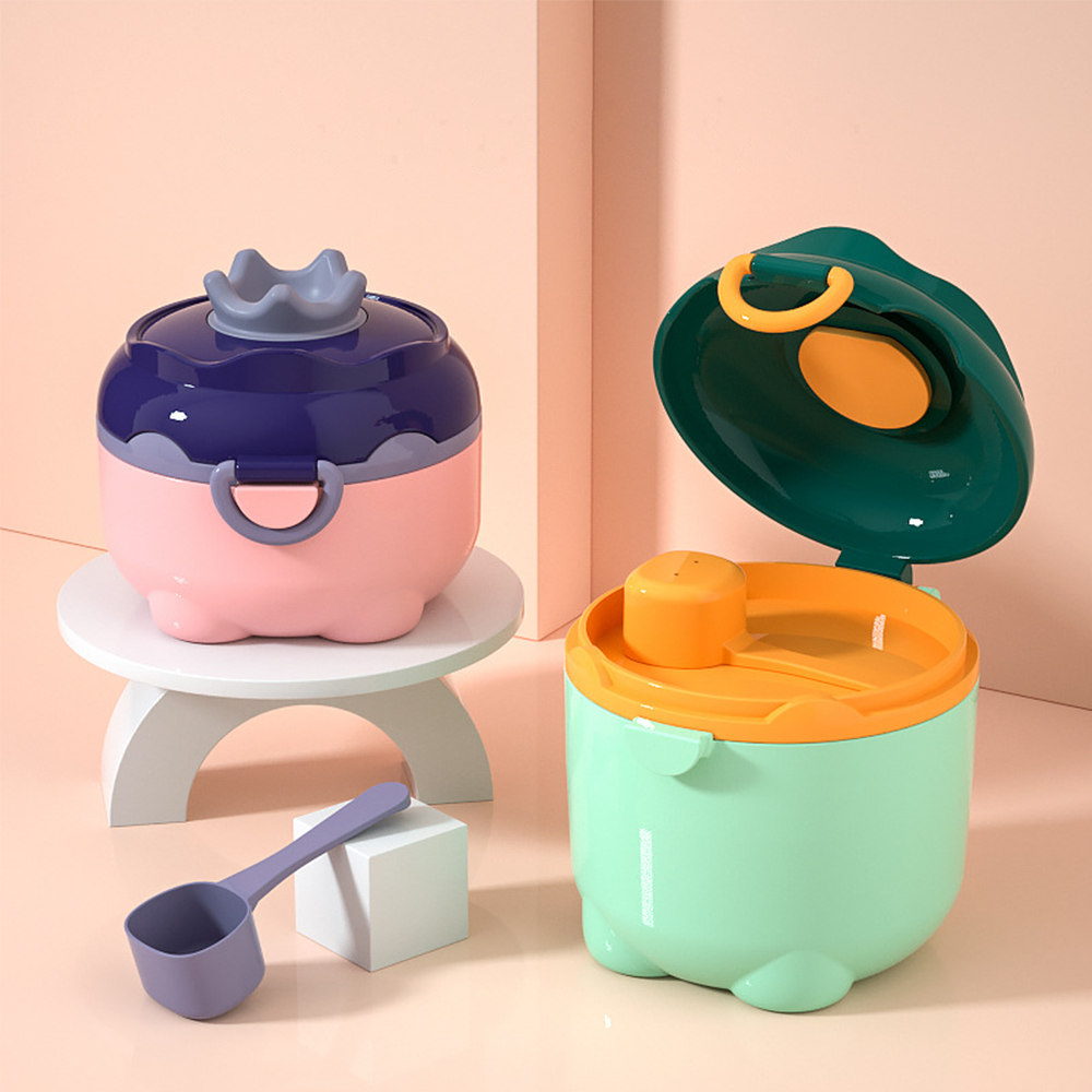 Boîte de lait en poudre pour bébé, Portable, mignon cochon, boîte de stockage des aliments, céréales essentielles, conteneur de collations pour nourrissons et tout-petits, sans BPA