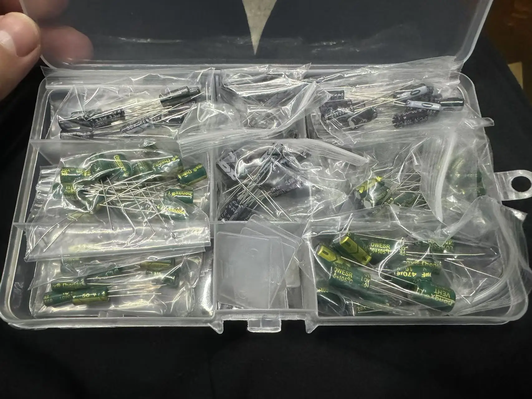 120 Uds desayuno 16V 25V 50V Kit de condensadores electrolíticos de aluminio 12 valores 1uF-470uF 0,22uF-470uF condensador electrolítico DIP
