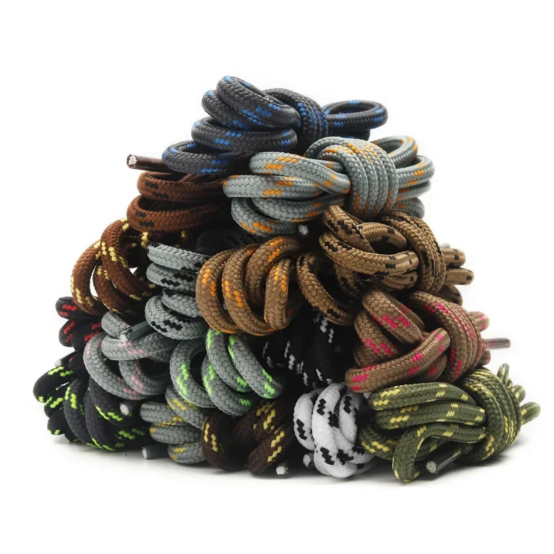1 par de cordones redondos con puntos de flores, cordones sólidos, cordones de poliéster, zapatos deportivos a juego, herramientas, botas Martin, cordones para zapatos de senderismo