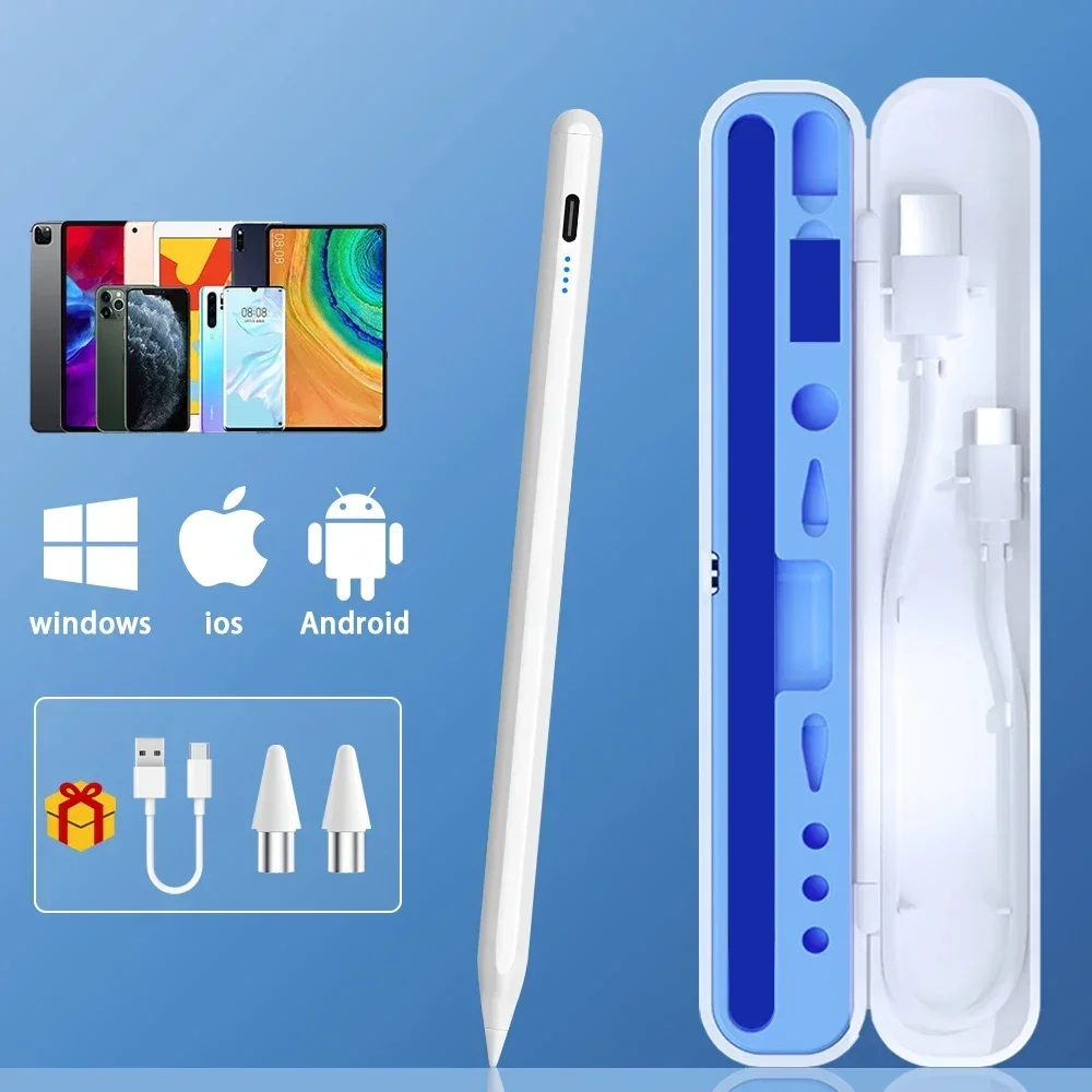 Универсальный стилус для планшета, сенсорный чехол для iPad Pencil Huawei Lenovo Samsung Xiaomi Redmi Honor Oppo Vivo с коробкой