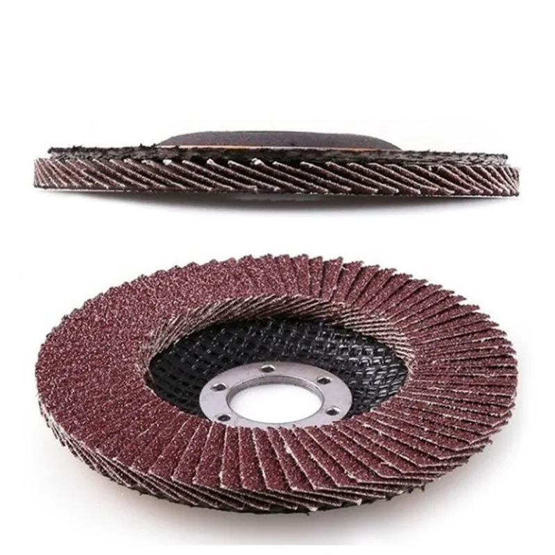 ホイール用フラップ付きディスク,10個,100mm,40/60/80/120,アングルグラインダー用