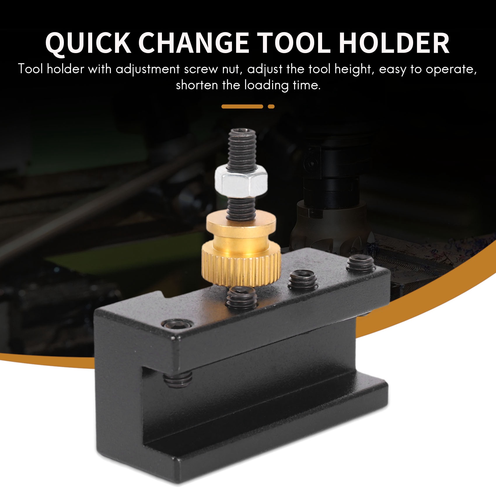 Aa91 3 peças mini torno ferramentas de troca rápida kit de suporte de poste (1/4-1/2 tamanhos), conjunto de suporte de perfuração/torneamento/revestimento cnc