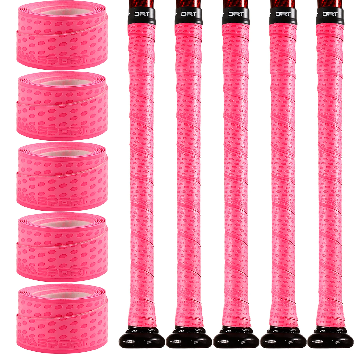 AMASPORT-empuñaduras para bate de béisbol, Color puro, para una experiencia más cómoda, deportes y entretenimiento, accesorios de béisbol