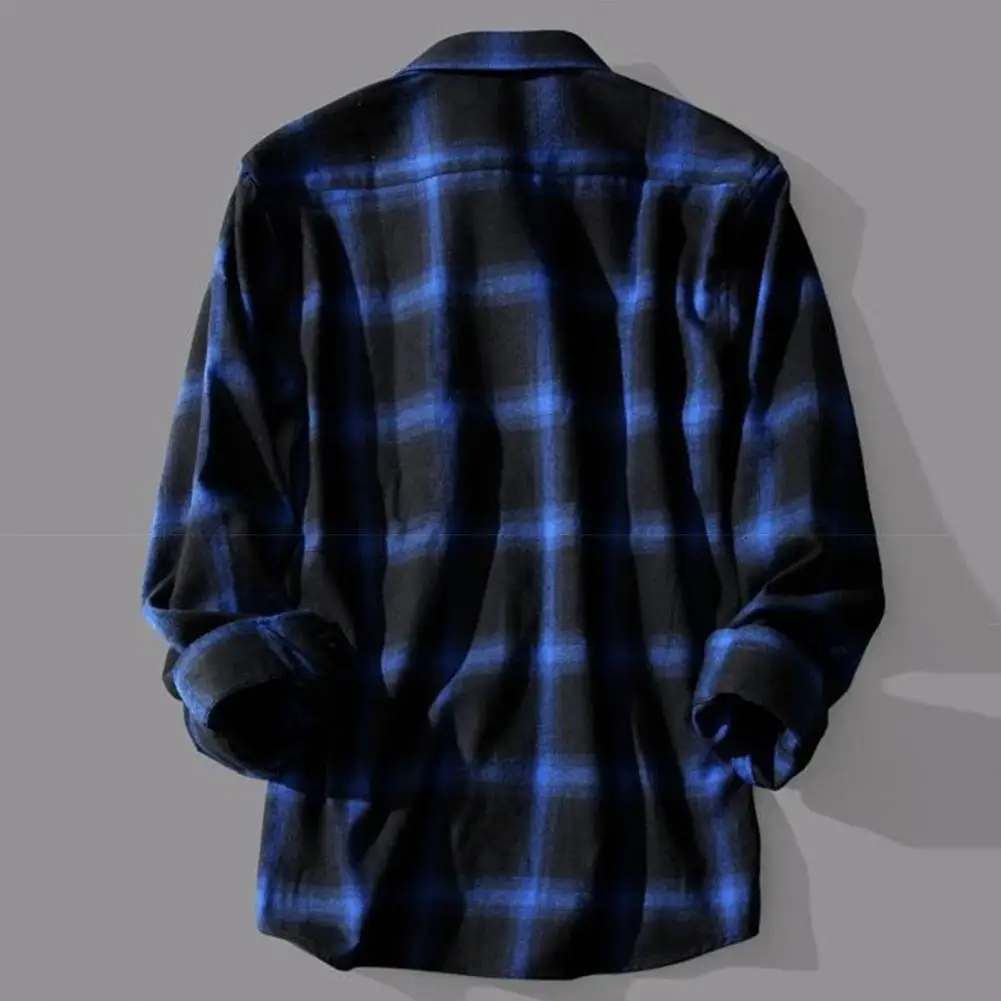Schwarz Weiß Karierte Hemden Männer Kariertes Hemd Mantel Langarmhemden Männliche Casual Jugendjacke Dünner Mantel Langarm Knöpfe Hemden