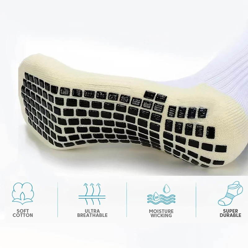 1/4 Paar rutschfeste Fußball-Socken für Damen und Herren, Outdoor-Sport, Grip, Fußball, Yoga