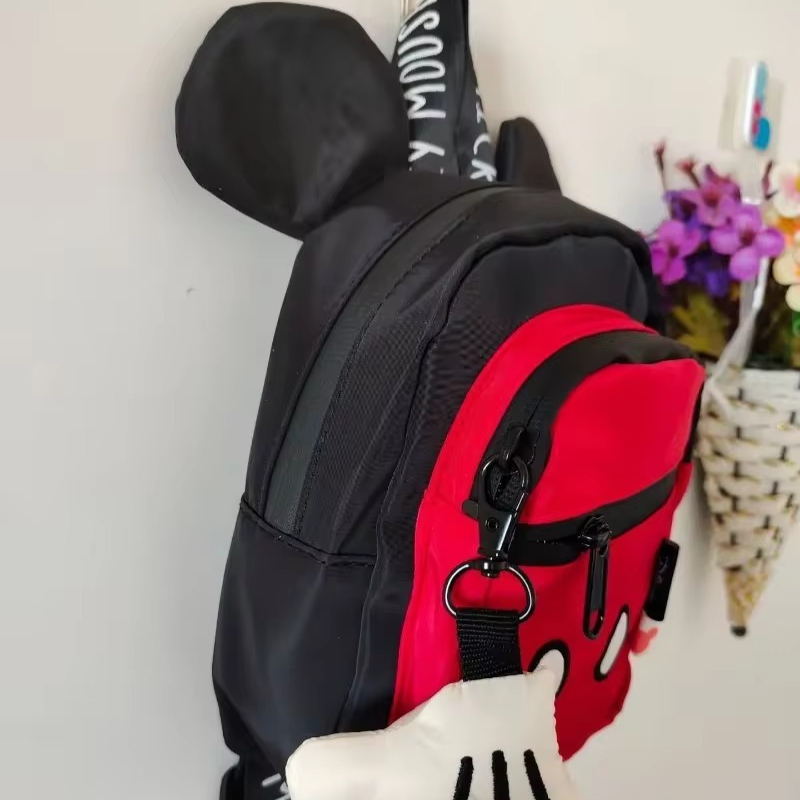 Disney Cartoon Mickey Neue kinder Schule Tasche Mädchen Rucksack Mickey Maus Kleine Hand Anhänger Mode Schule Tasche