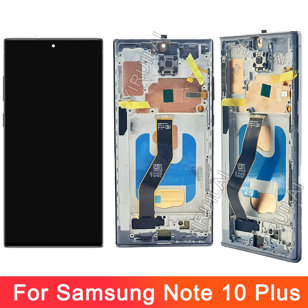 TFT Note 10 Plus Display mit Rahmen für Samsung Galaxy Note 10+ N975F N975F/DS LCD Display Touch Screen Montage Teile