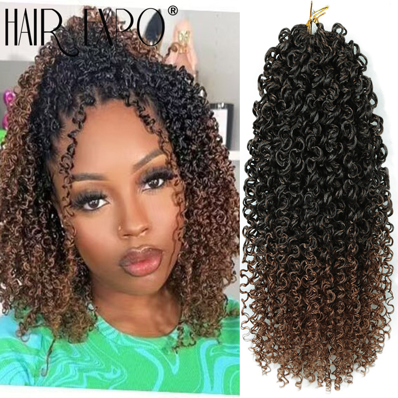 14-calowe kręcone włosy szydełkowe Passion Twist Syntetyczne włosy plecione Yanky Twist Doczepy wstępnie skręcone Włosy senegalskie typu Twist