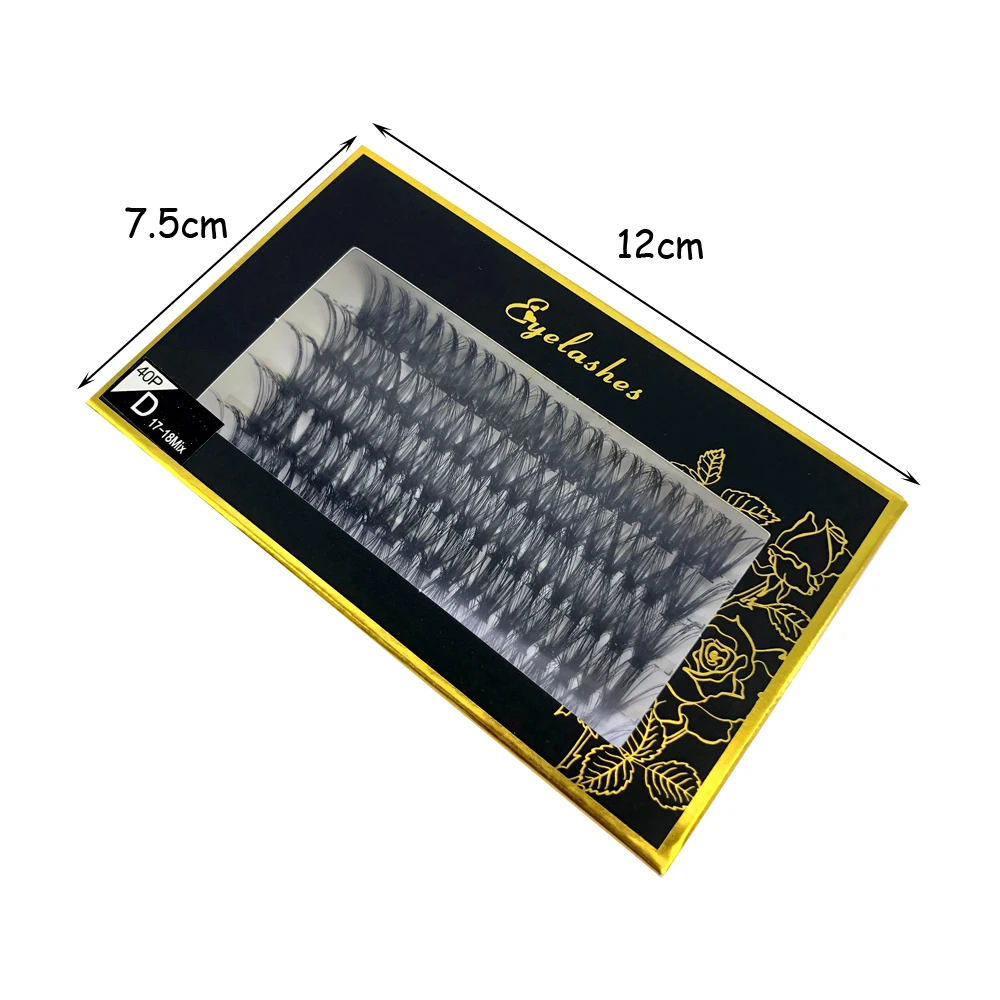 60D/80D Mink Eyelashes 100/280 Bundles Natural Eyelash extension 3D Russia Volume Individual Eyelash Cluster Makeup Tools Lashes