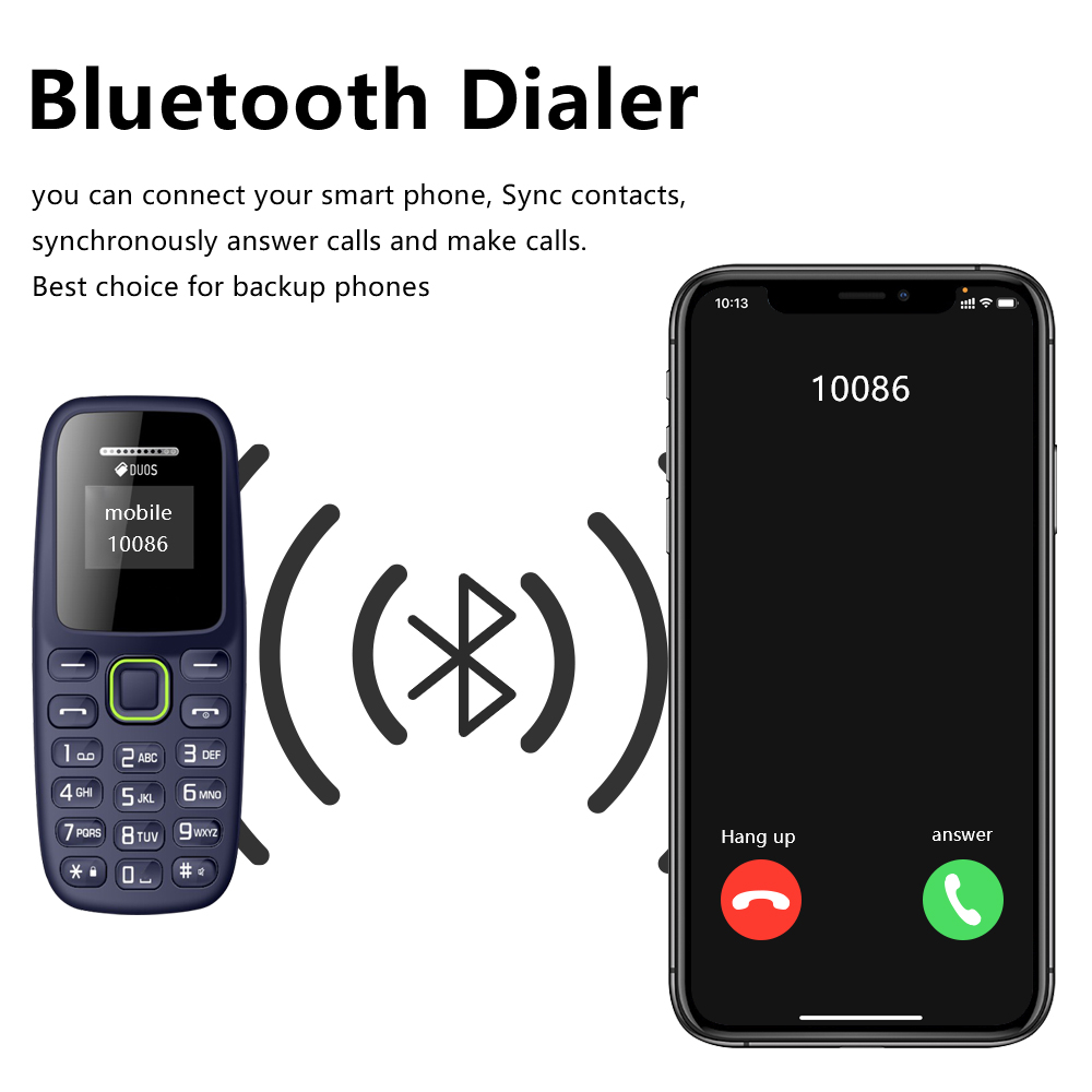 SERVO BM310 Mini Feature Mobile Phone Dual SIM Standby Call Recording Magic Voice Blacklist MP3 Player 2G Tiny Button Cellphones