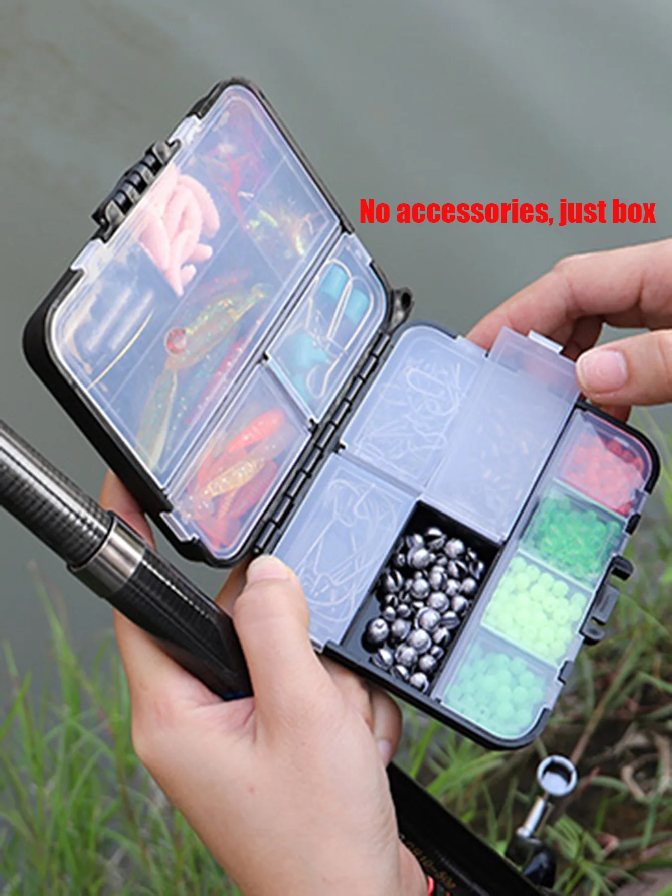 Organizzatore di piccole scatole per attrezzatura Mini scatole per attrezzatura Organizzatore di pesca in plastica Contenitori per attrezzatura Scatole per mosche per kayak