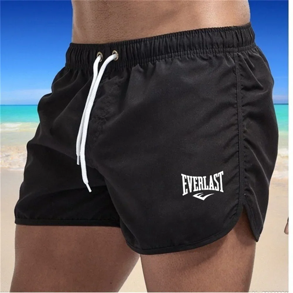 Męskie spodenki sportowe EVERLAST Letnie szybkoschnące oddychające siateczkowe spodenki do biegania Fitness Spodenki do pływania na wakacje
