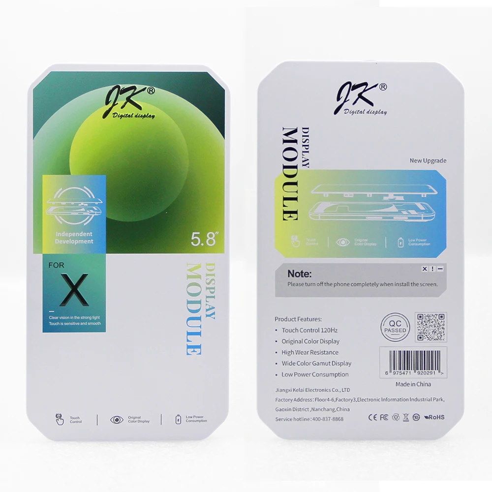 Serie JK para iPhone X XS XR 11 12 13 14 15 16 16e Pro Max Plus Mini pantalla LCD reemplazo del ensamblaje del digitalizador de pantalla táctil