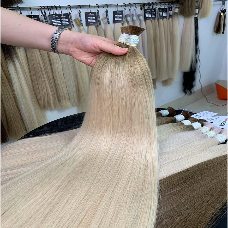 Pas de trame vierge en vrac cheveux humains cheveux humains pour tressage 100% non transformés Extensions de cheveux humains en vrac brésilien naturel Boho tresses