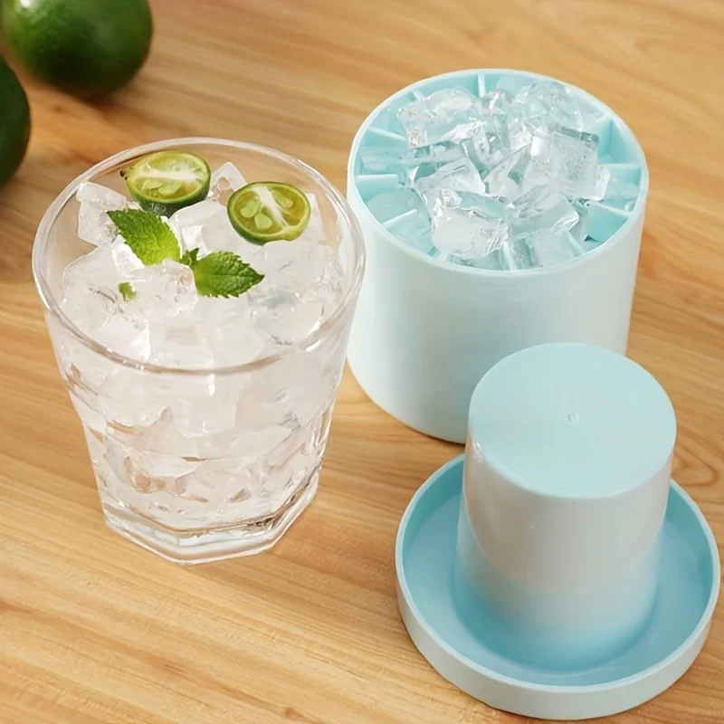 Quick Freeze ซิลิโคน ICE CUBE แม่พิมพ์ได้อย่างง่ายดาย Release ทนทานเป็นพิเศษสําหรับ Crafting ก้อนน้ําแข็ง BPA ฟรีถังน้ําแข็งถ้วยกระบอก