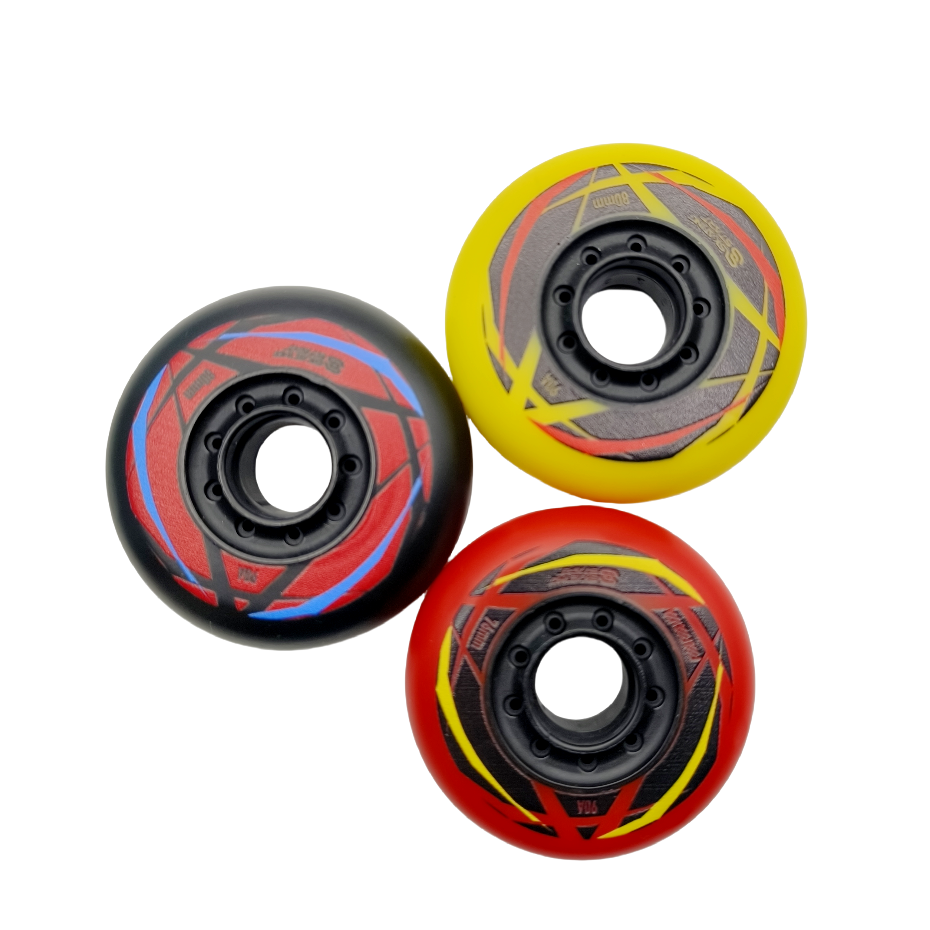 Kółko do rolek w linii Kółko rolkowe Materiał PU 72mm 76mm 80mm 4 koła/partia