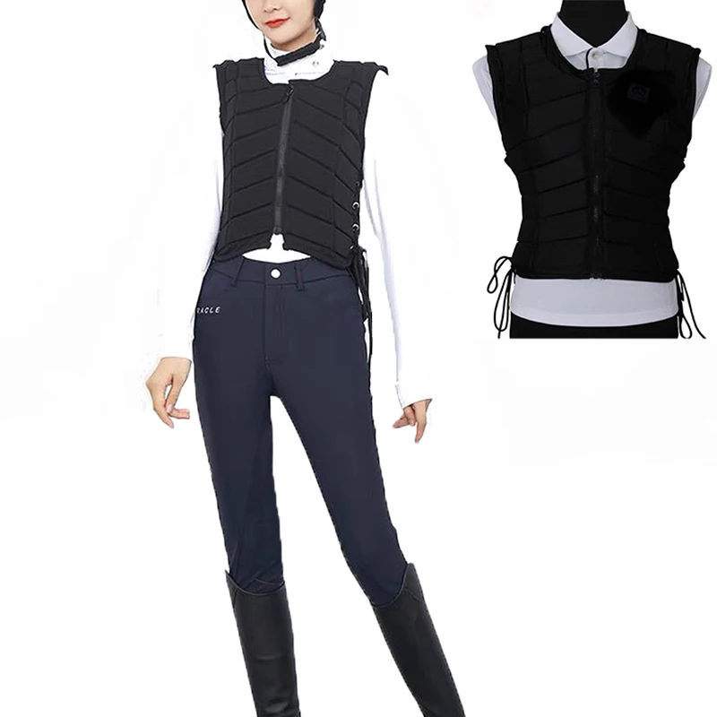 Gilet da equitazione Equitazione Rodeo Gilet di sicurezza equestre Protettivo per bambini adulti Attrezzatura unisex per protezioni per il corpo del cavaliere