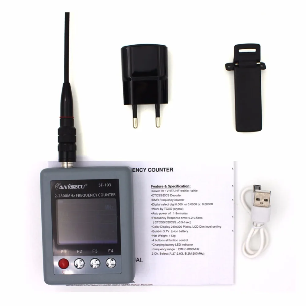 SF-103 2MHz-2800 Mhz Di Động Tần Số Phản SF103 DMR Kỹ Thuật Số Tần Số Đồng Hồ Nhiều Tần Số