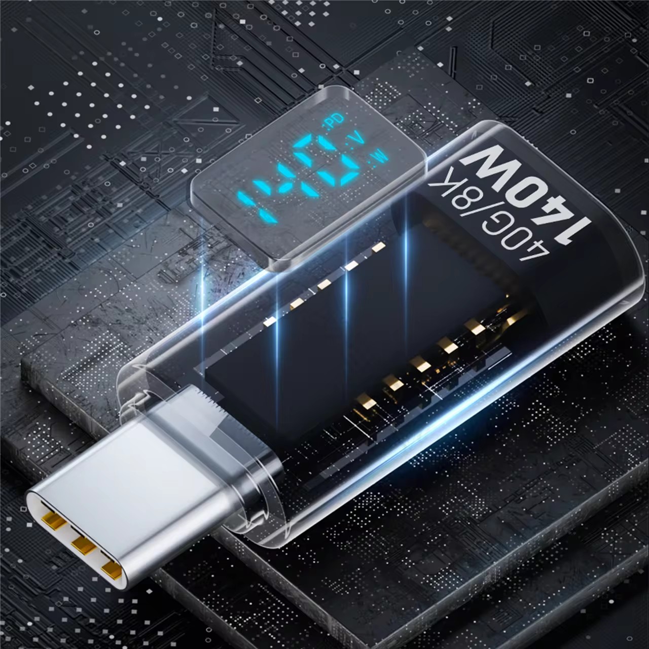 OTG Connector Digital Display Data Adapter 40G 35W PD 140W USB C Adapter Type C to USB C For Android Macbook Pro Air iPhone