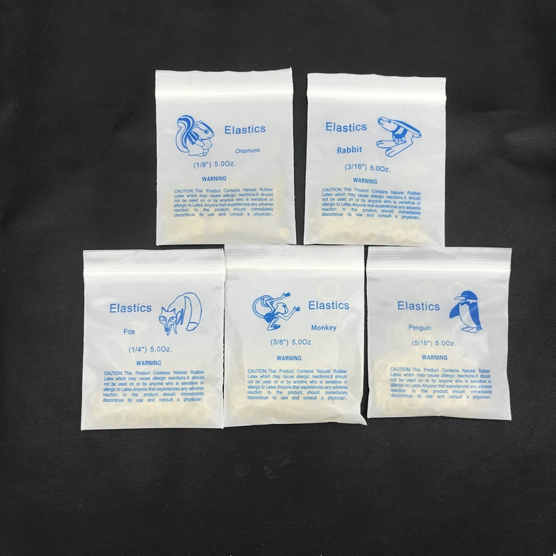 100 ピース/バッグ歯科矯正ゴムバンドオルトゴムラテックスブレース非毒性ツール 3.5 オンス/5 オンス/6.5 オンス歯科医ゴムバンド