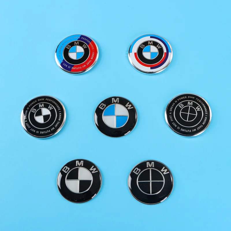 45mm BMW พวงมาลัยรถสติกเกอร์พวงมาลัยโลโก้สัญลักษณ์สําหรับ BMW E70 E83 E84 E85 E86 F07 F10 F11 F18 G01 G02 G05 G07 G09